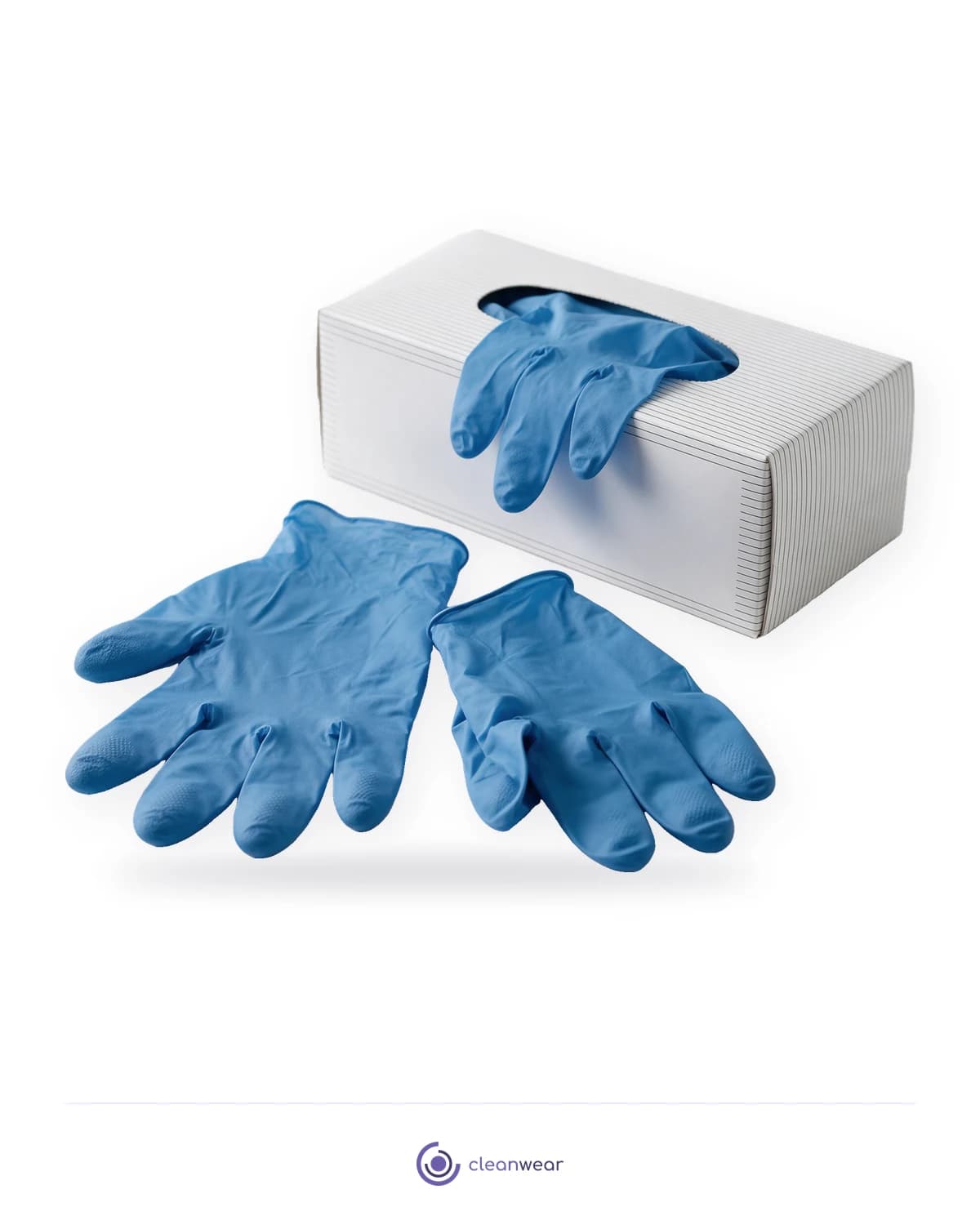 Medismart Nitrile Examination Gloves, product photo on white