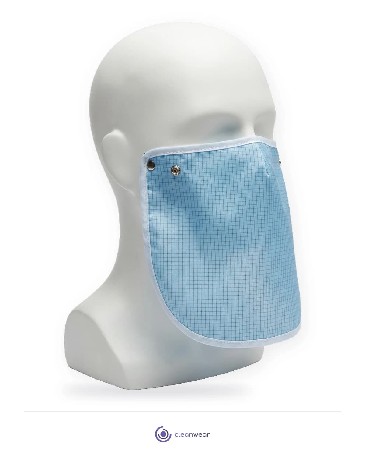 Reusable Cleanroom Face Mask, product photo on white